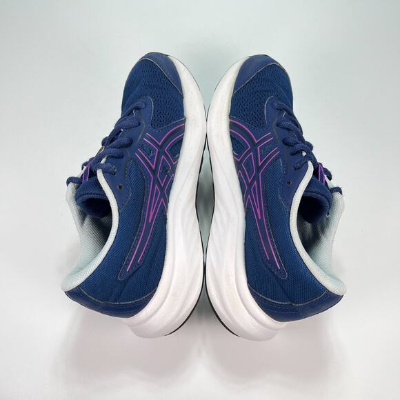ASICS Contend 9 GS Navy Blue Running Shoes Lightweight 1014A337 Youth Size 3 - Picture 7 of 10